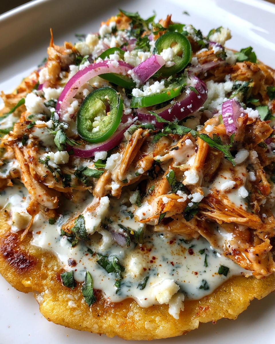 17-Minute Street Corn Chicken Tostada Melts 6 Street Corn Chicken Tostada Melts with Cilantro Lime Cream - detail 2