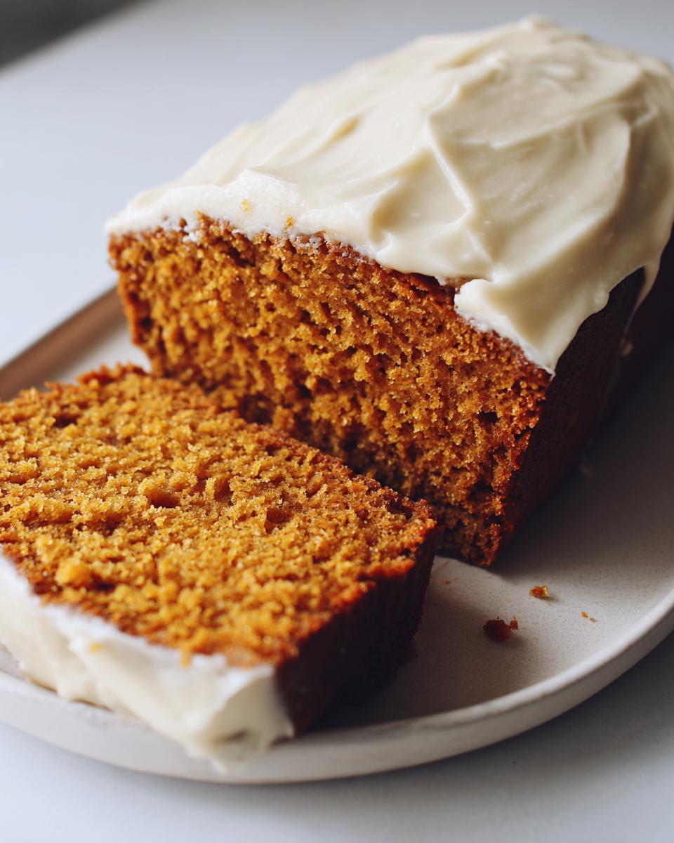 The Best Pumpkin Loaf Cake With Cream Cheese Frosting 5 The Best Pumpkin Loaf Cake With Cream Cheese Frosting - detail 1