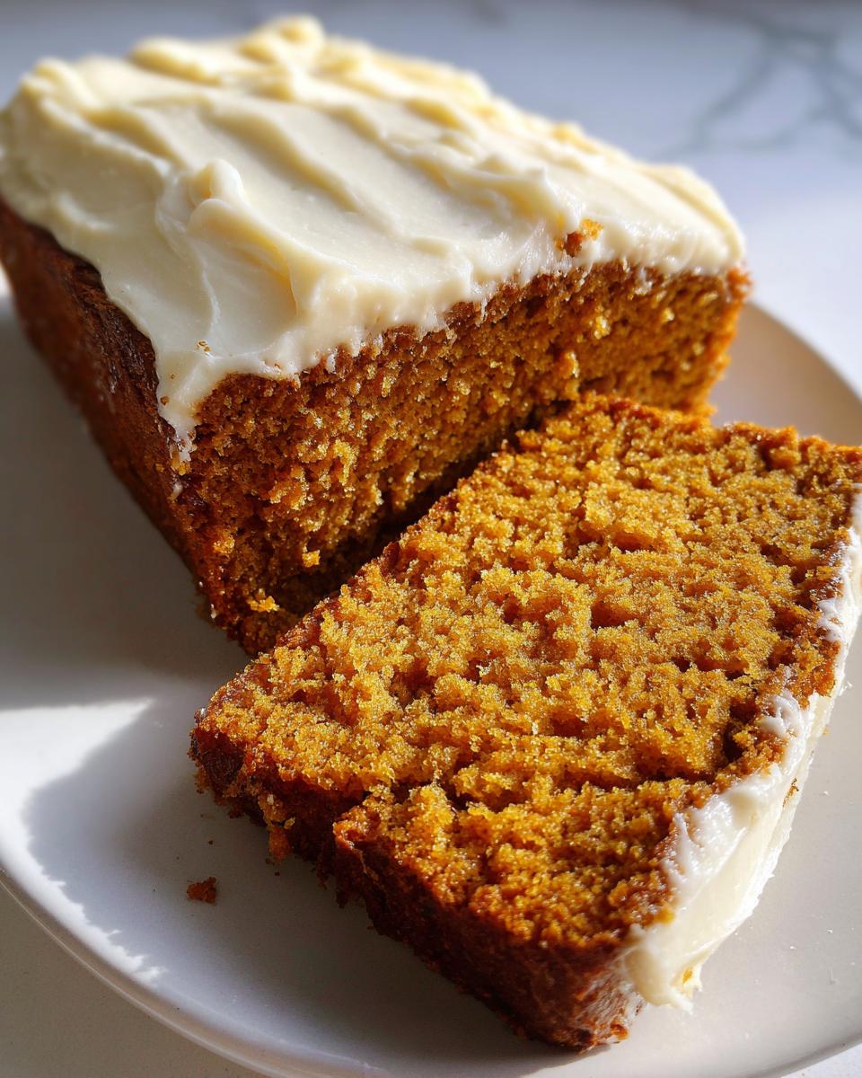 The Best Pumpkin Loaf Cake With Cream Cheese Frosting 7 The Best Pumpkin Loaf Cake With Cream Cheese Frosting - detail 3