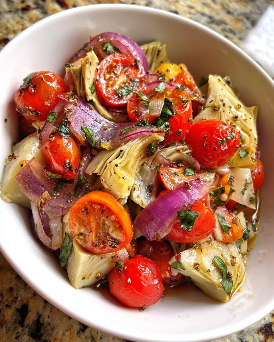 10-Minute Tuscan Artichoke Tomato Salad That's Irresistibly Fresh 9 Tuscan Artichoke Tomato Salad - detail 4