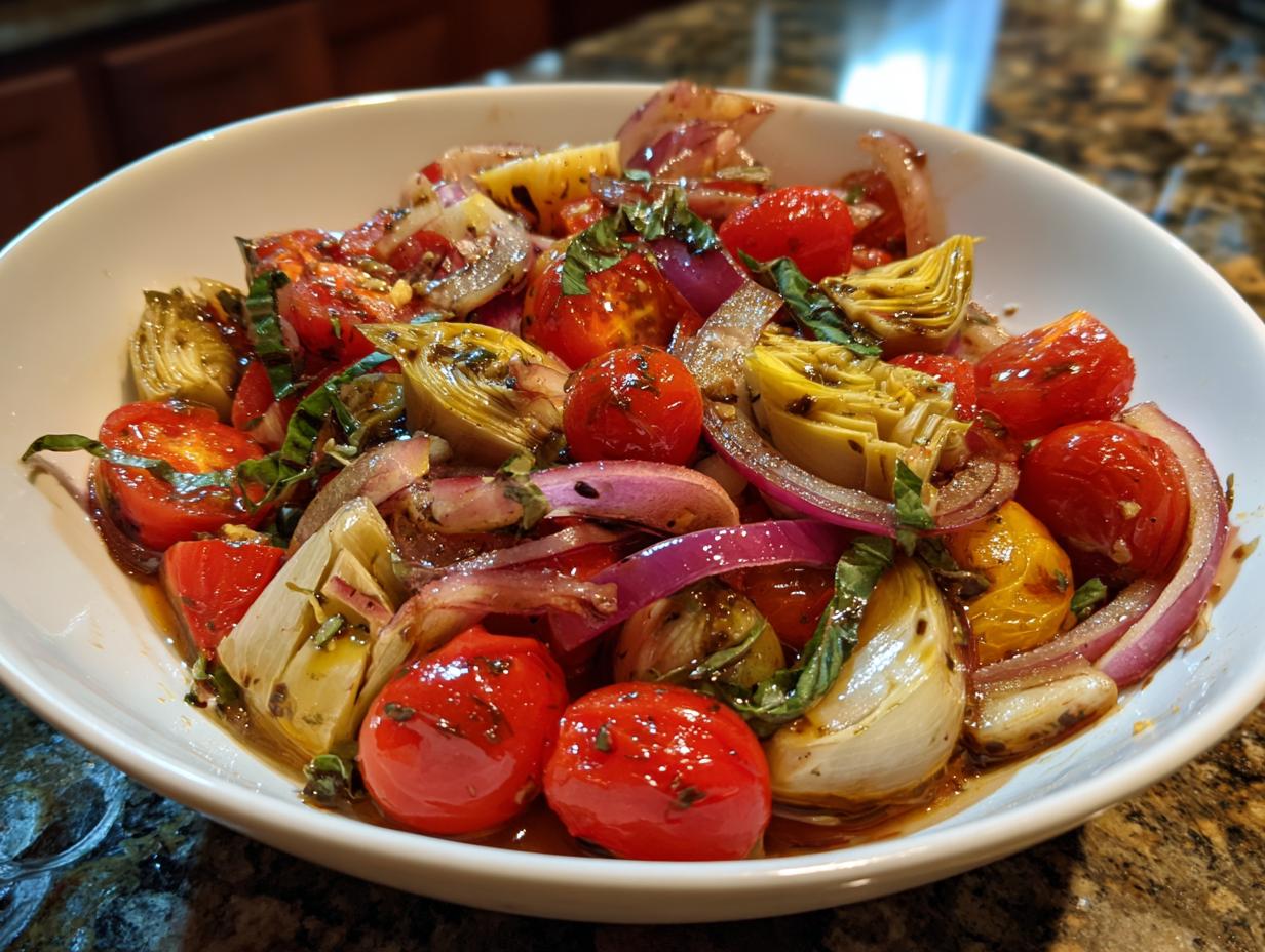 Tuscan Artichoke Tomato Salad