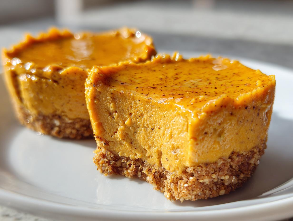Vegan Pumpkin Cheesecake Bites