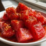 10-Minute Watermelon Tajín & Chamoy Cups - Irresistible Heat & Sweet 8 Watermelon Tajín & Chamoy Cups