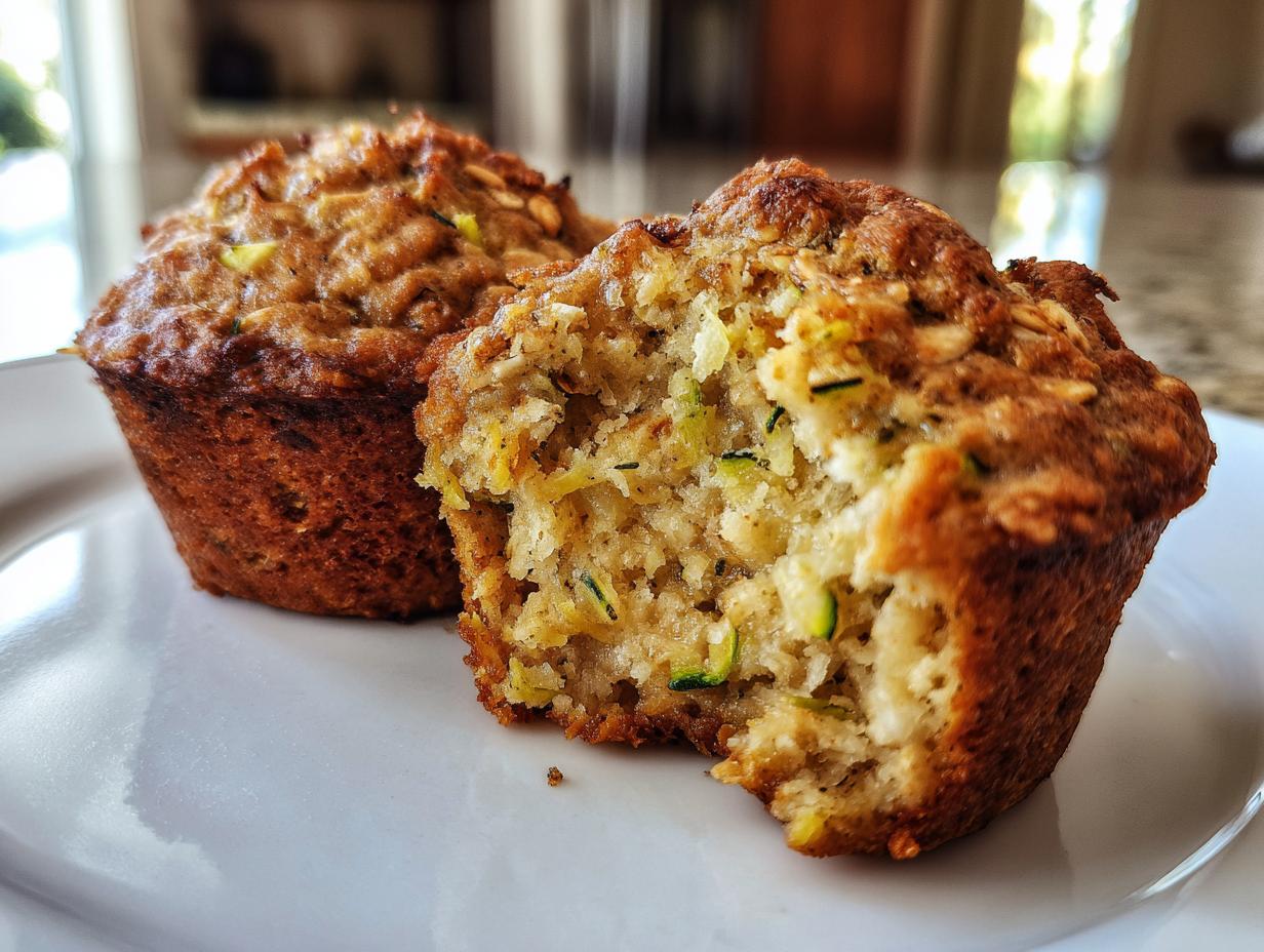 Zucchini Oatmeal Muffins