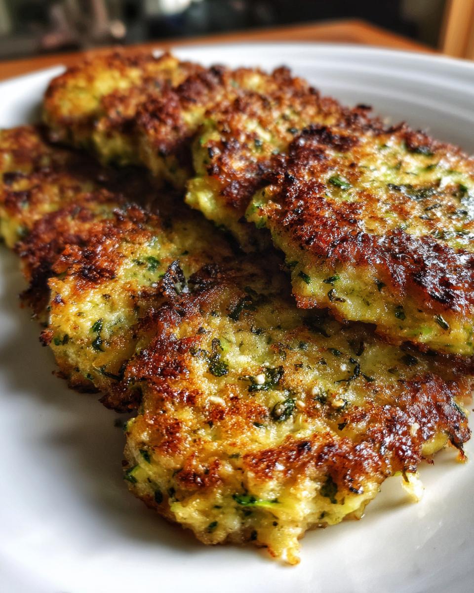 Crispy Zucchini Patties Recipe with 2 Secret Tricks 7 Zucchini Patties - detail 2