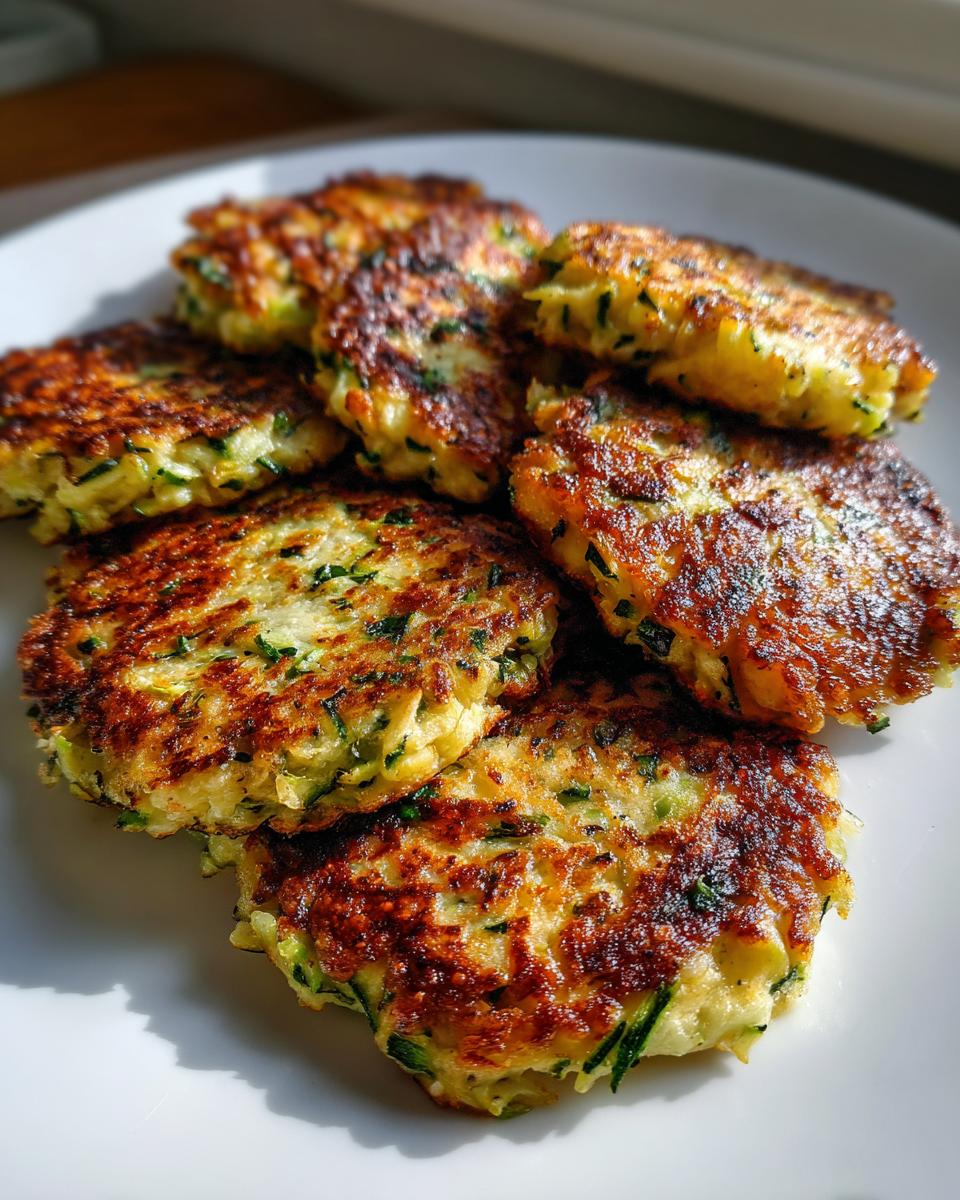 Crispy Zucchini Patties Recipe with 2 Secret Tricks 8 Zucchini Patties - detail 3