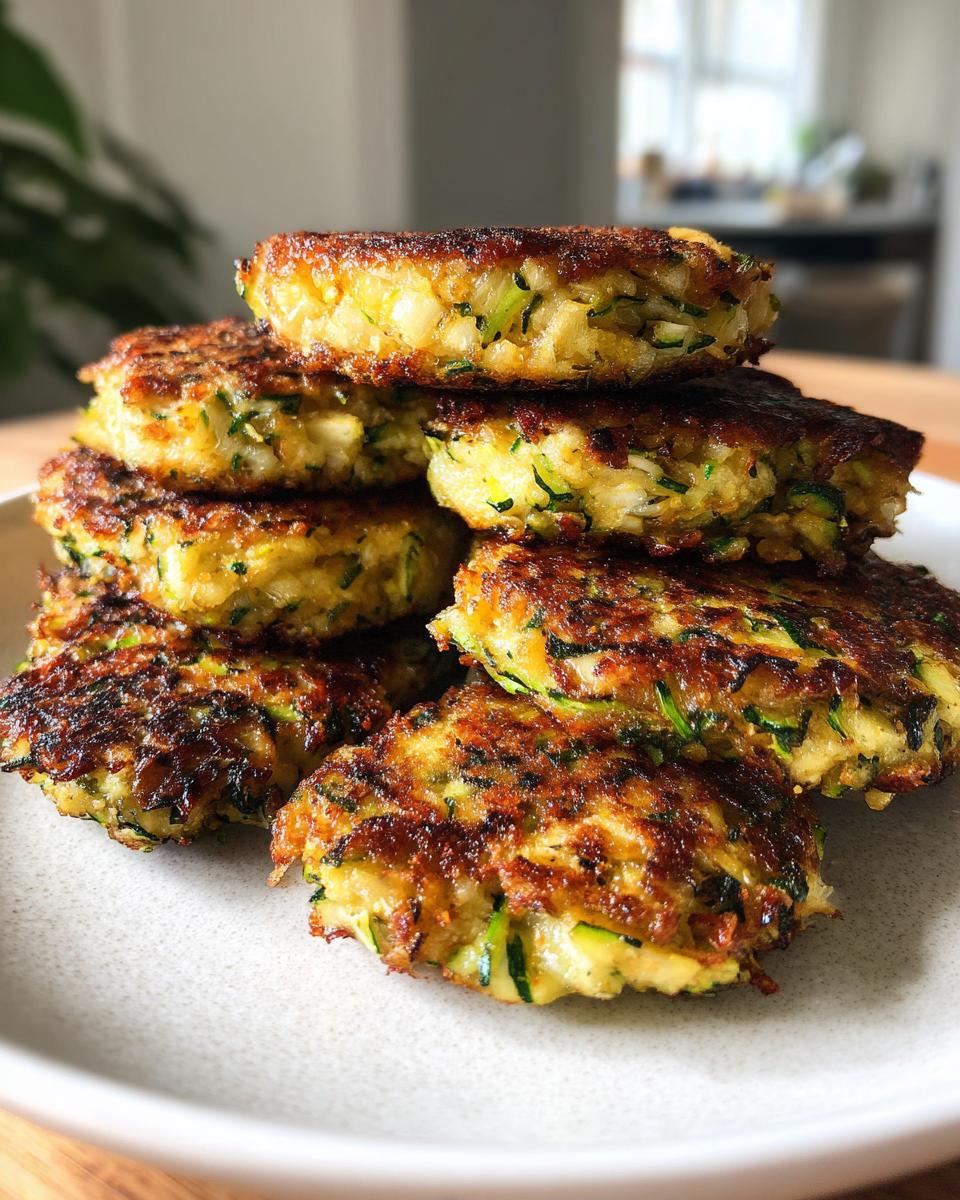 Crispy Zucchini Patties Recipe with 2 Secret Tricks 9 Zucchini Patties - detail 4