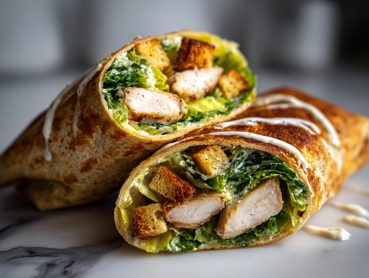 Air-Fried Caesar Wrap