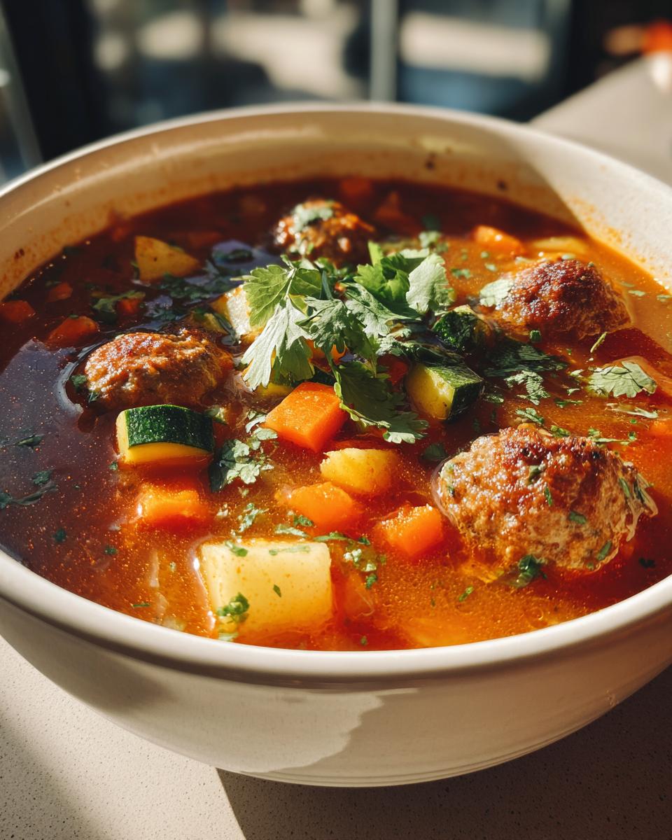 Albondigas (Mexican Meatball Soup) - detail 1