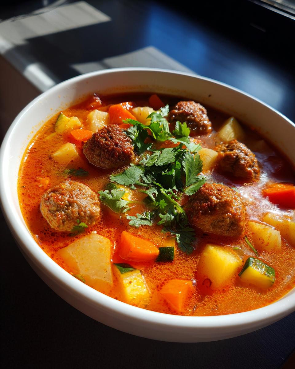 Albondigas (Mexican Meatball Soup) - detail 3