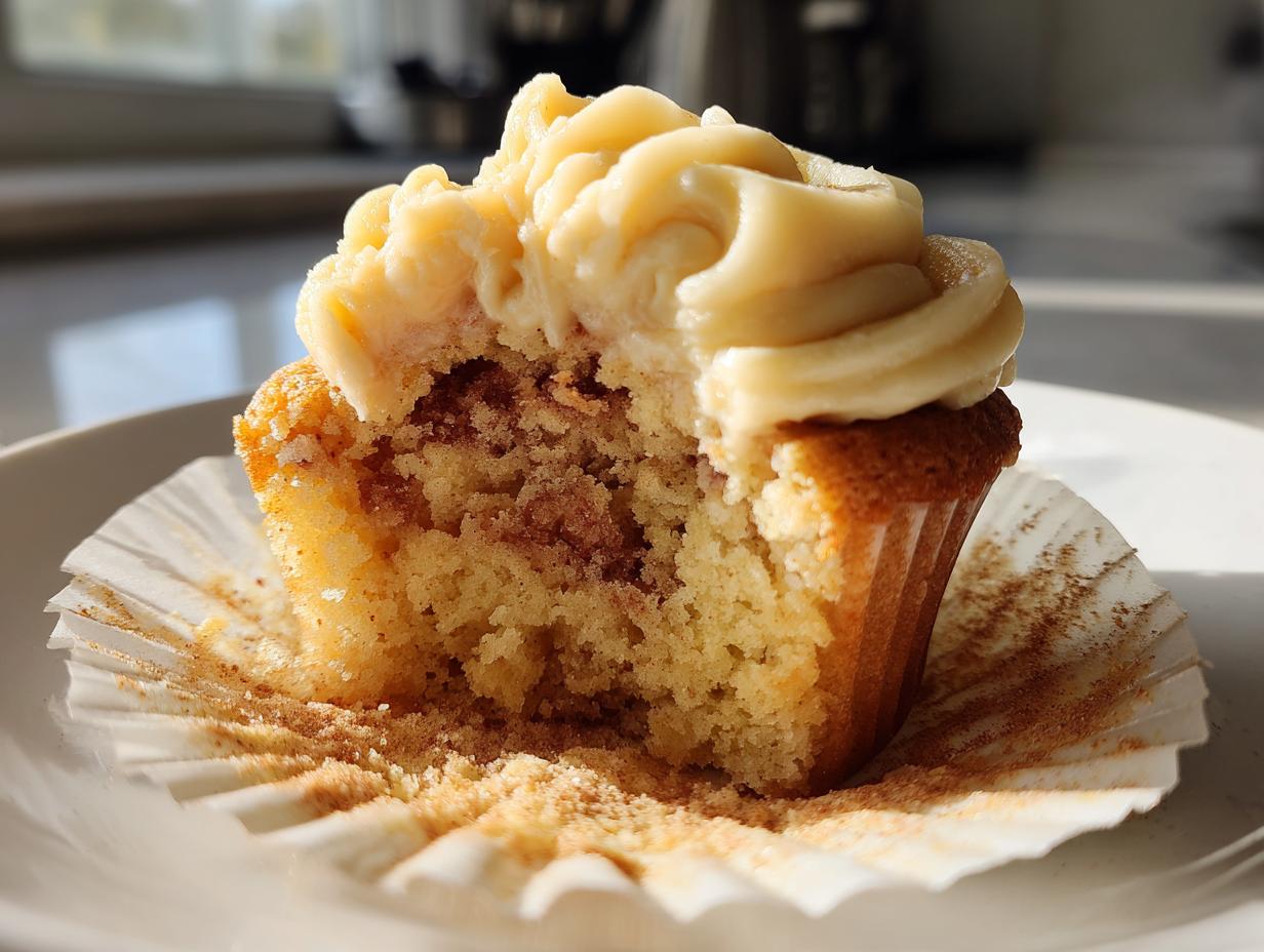 Apple Cupcakes with Cinnamon Frosting