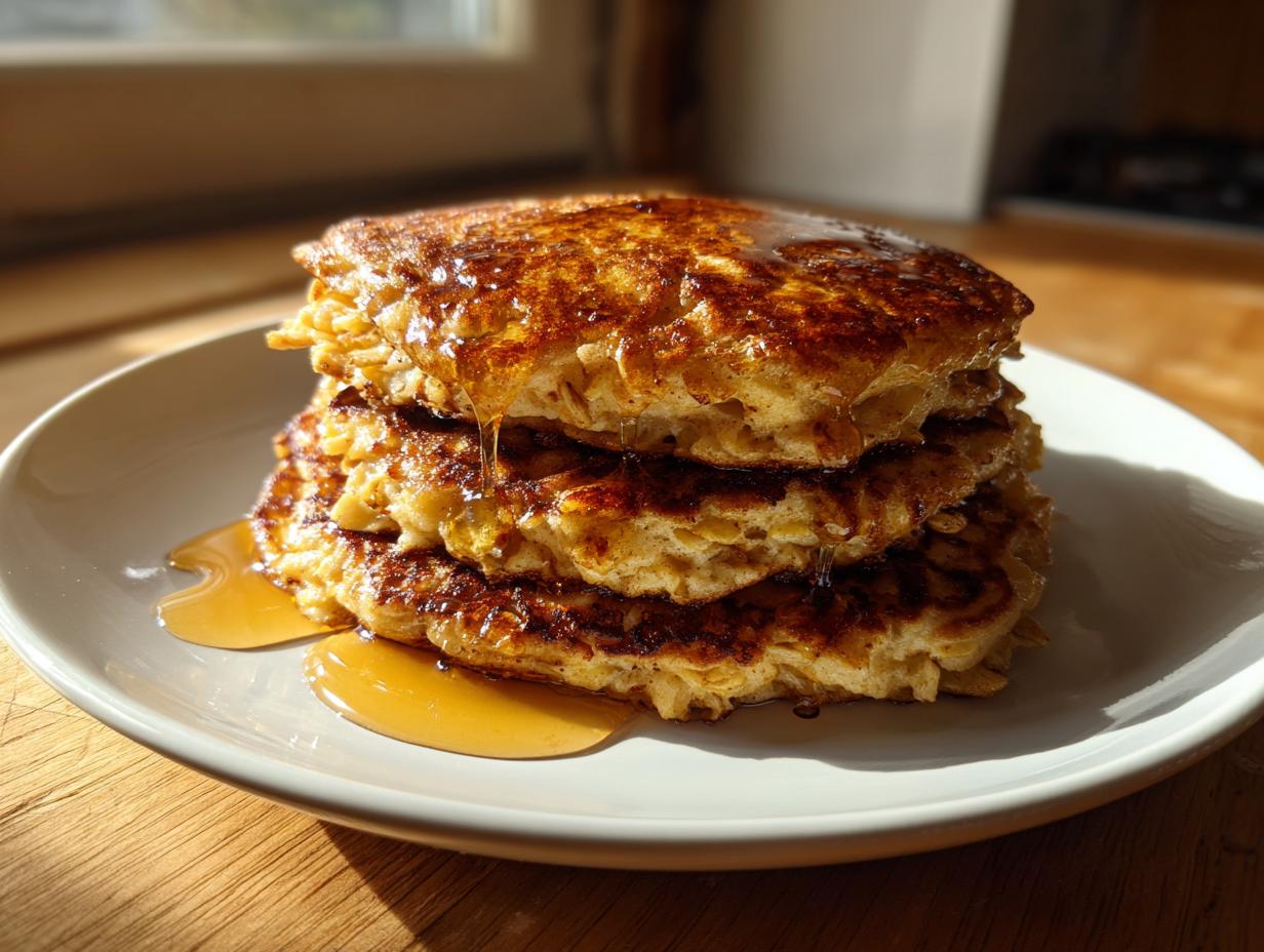 Apple Oat Pancakes