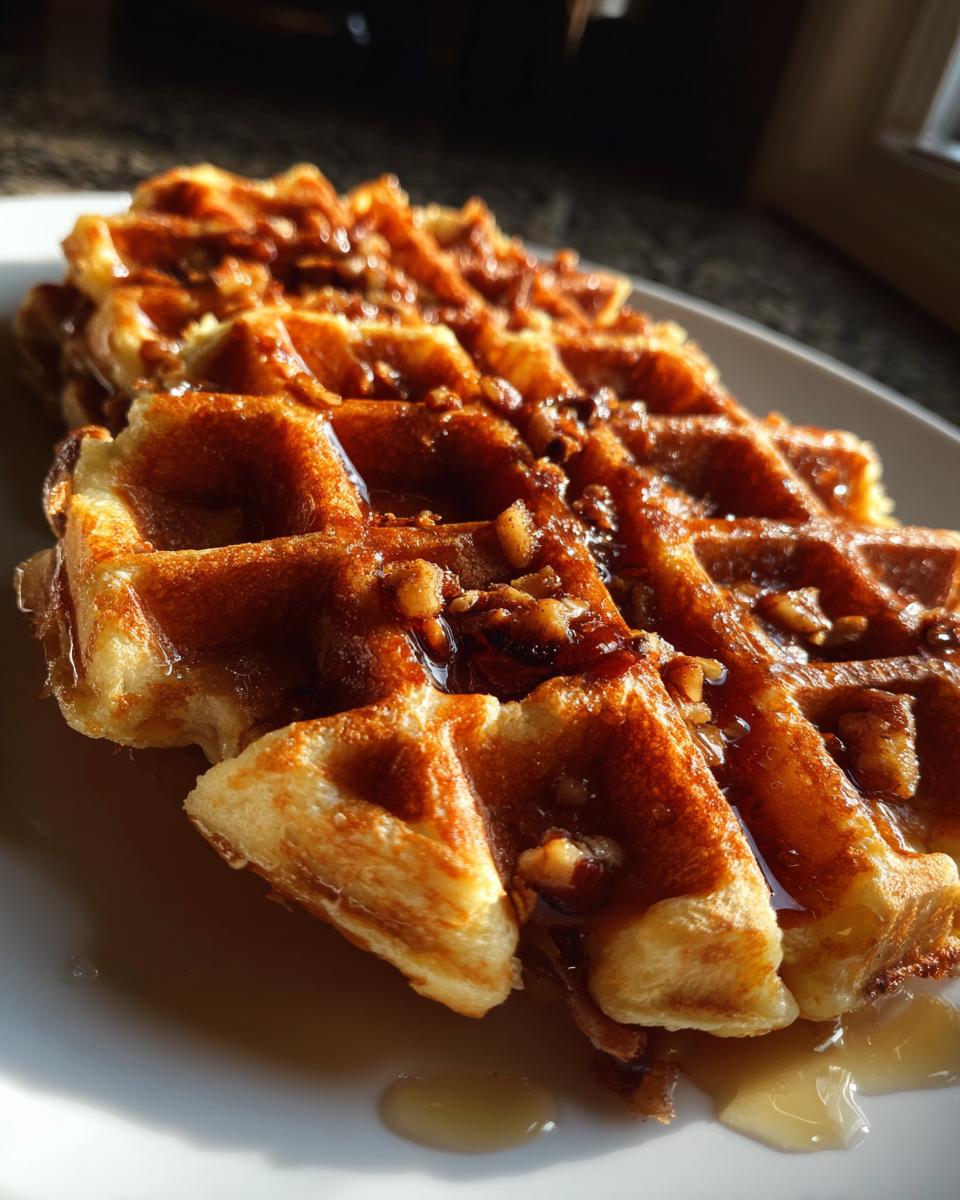 Apple Pecan Waffles - detail 2