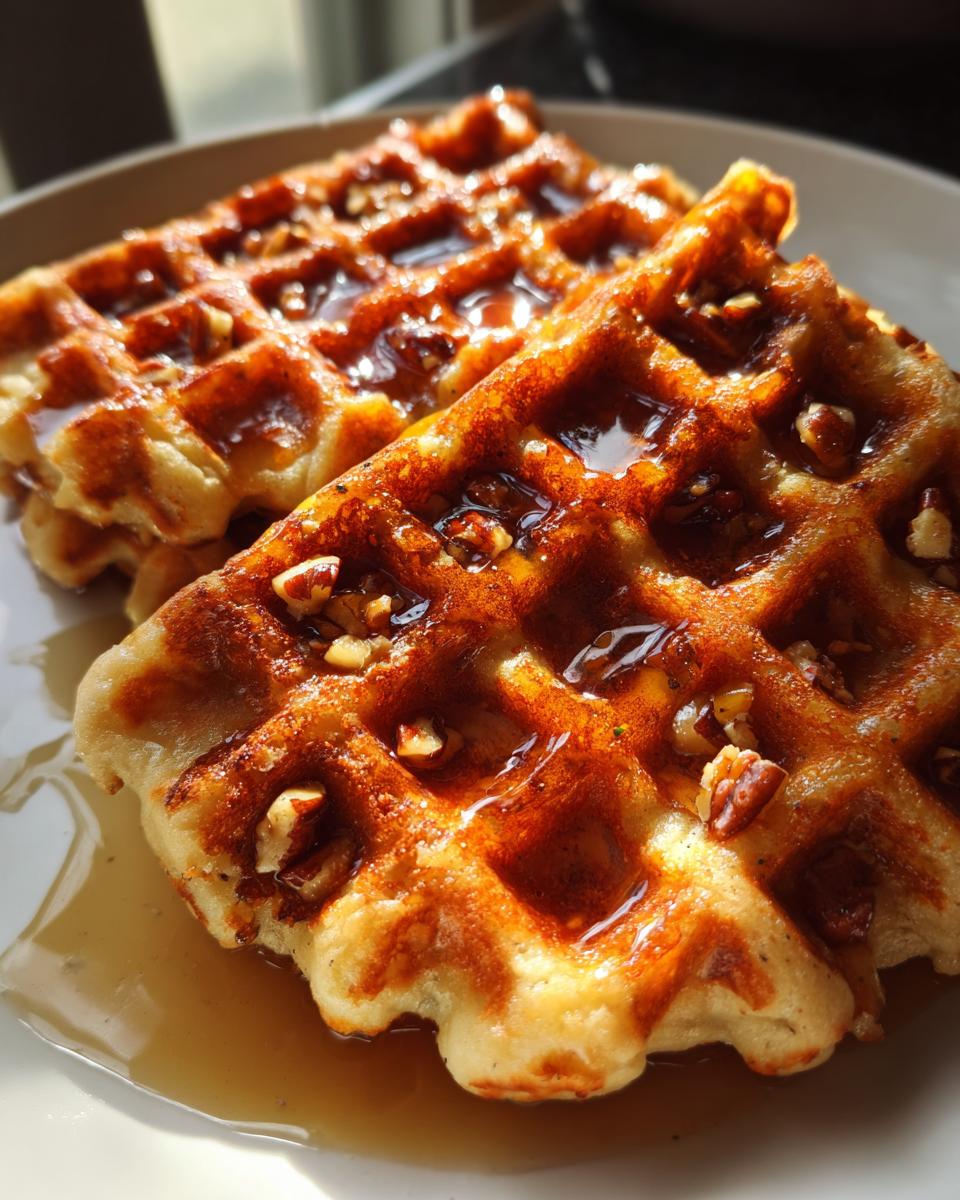 Apple Pecan Waffles - detail 4
