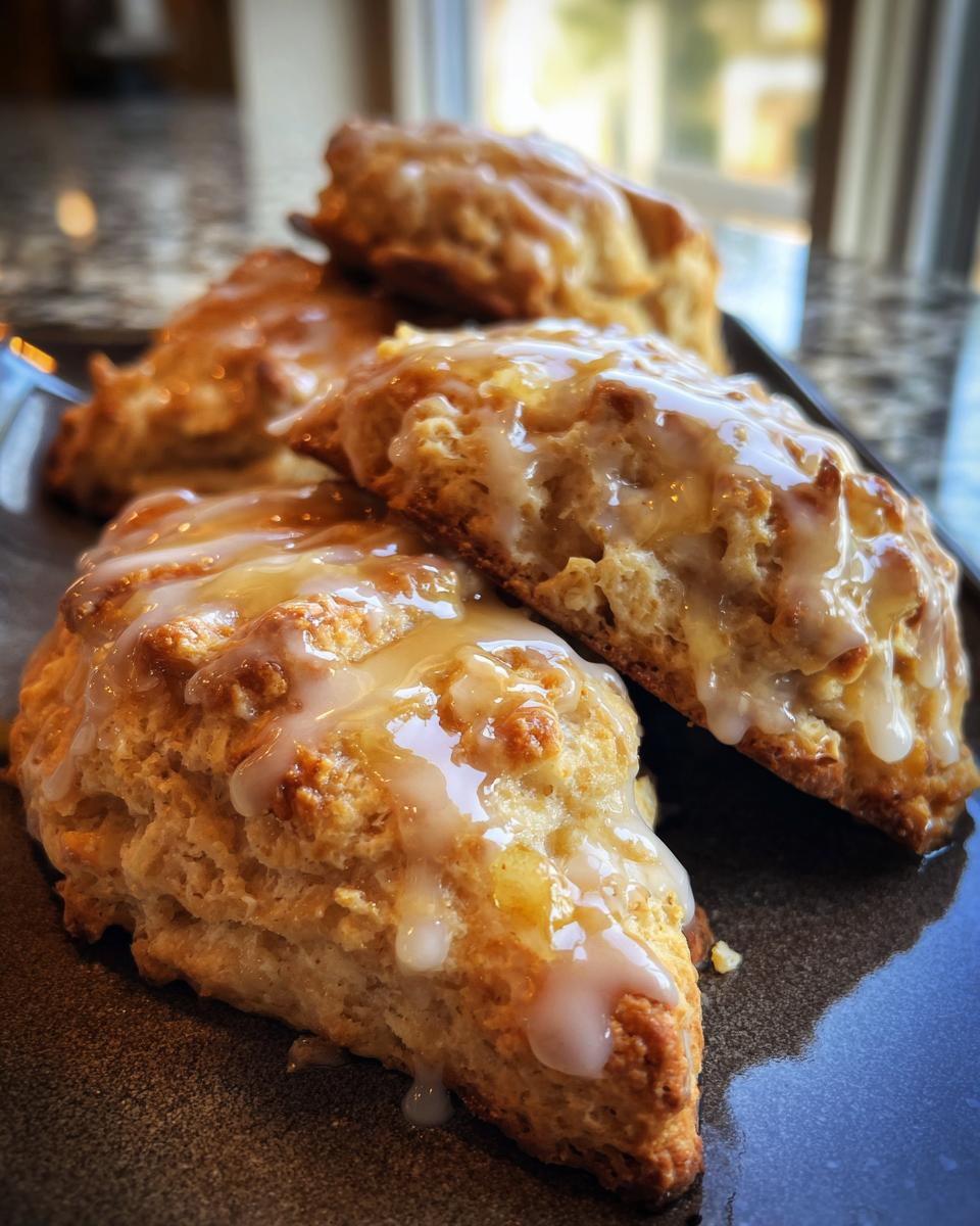 Irresistible Apple Scones with Maple Glaze in 35 Minutes 6 Apple Scones with Maple Glaze - detail 2