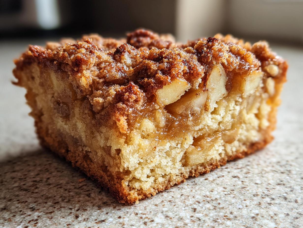 Apple Snack Cake with Streusel
