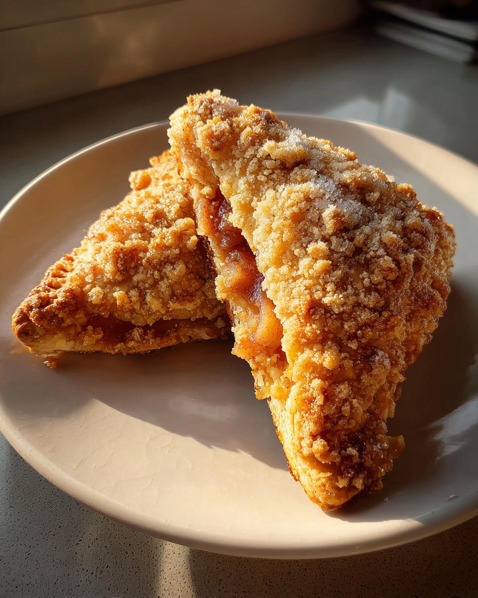 Apple Streusel Turnovers - detail 1