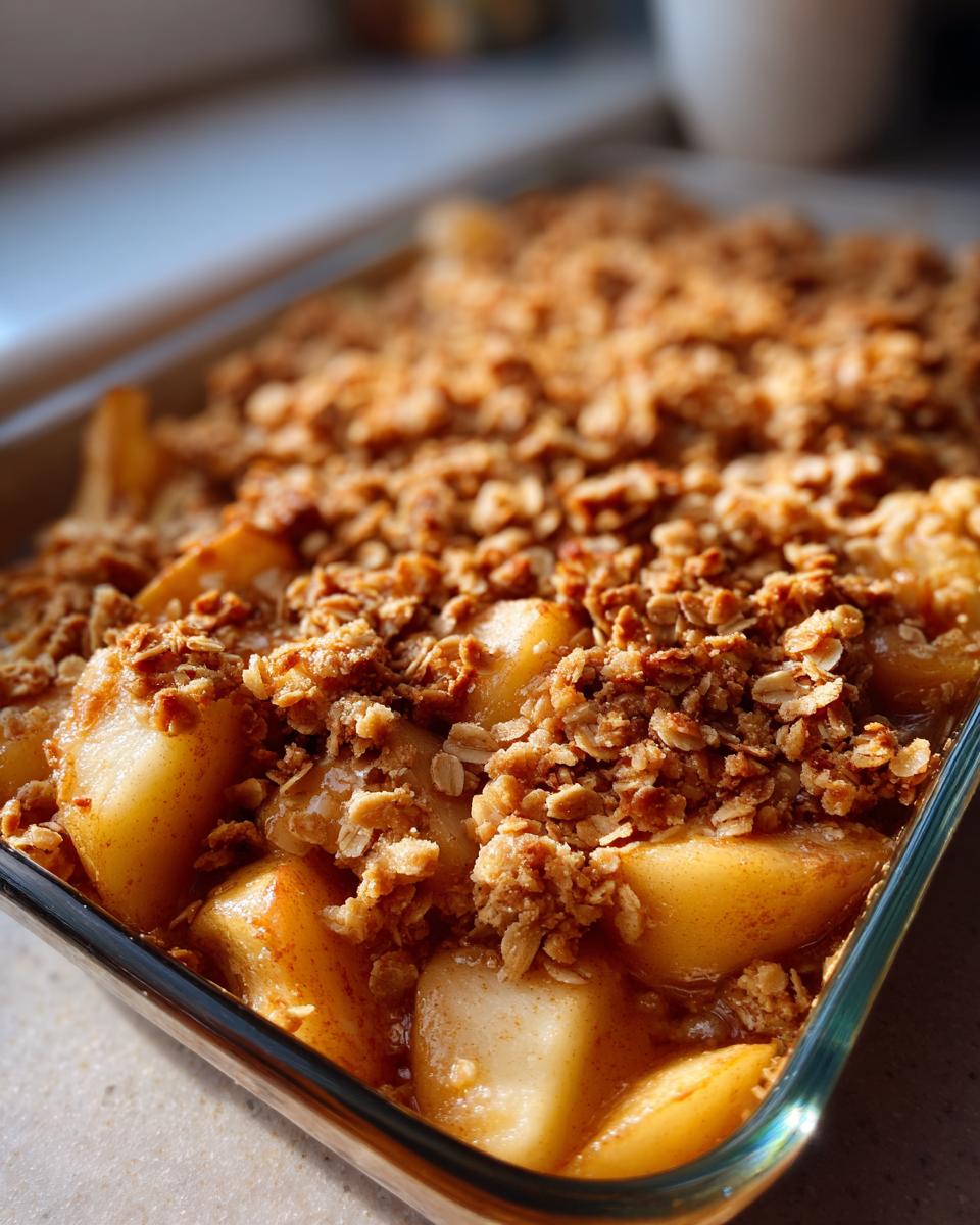 Irresistible 3-Ingredient Apple and Pear Crisp Recipe 6 Apple and Pear Crisp - detail 2