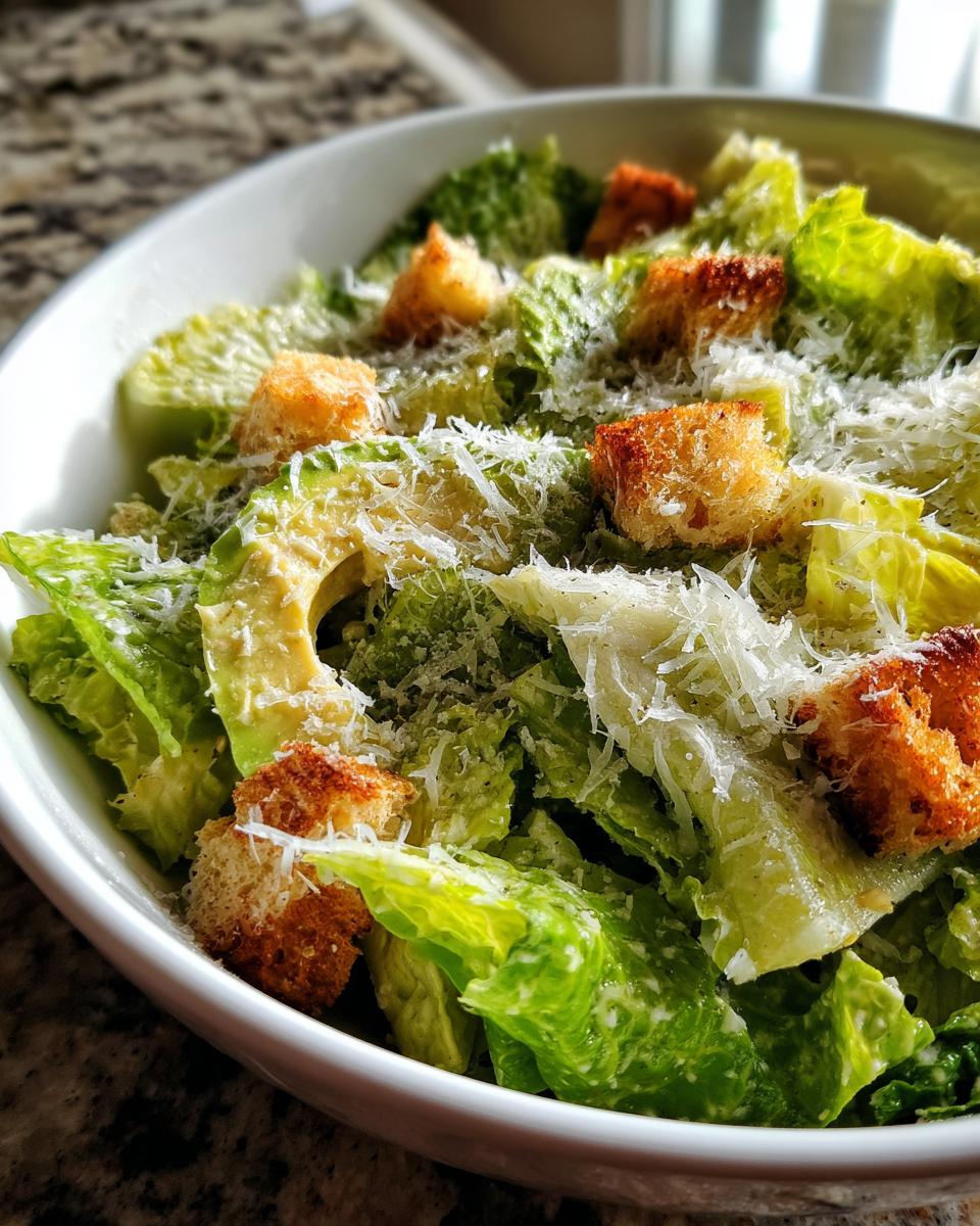 Creamy Avocado Caesar Salad Recipe With 2 Delicious Twists 4 Avocado Caesar Salad - detail 1
