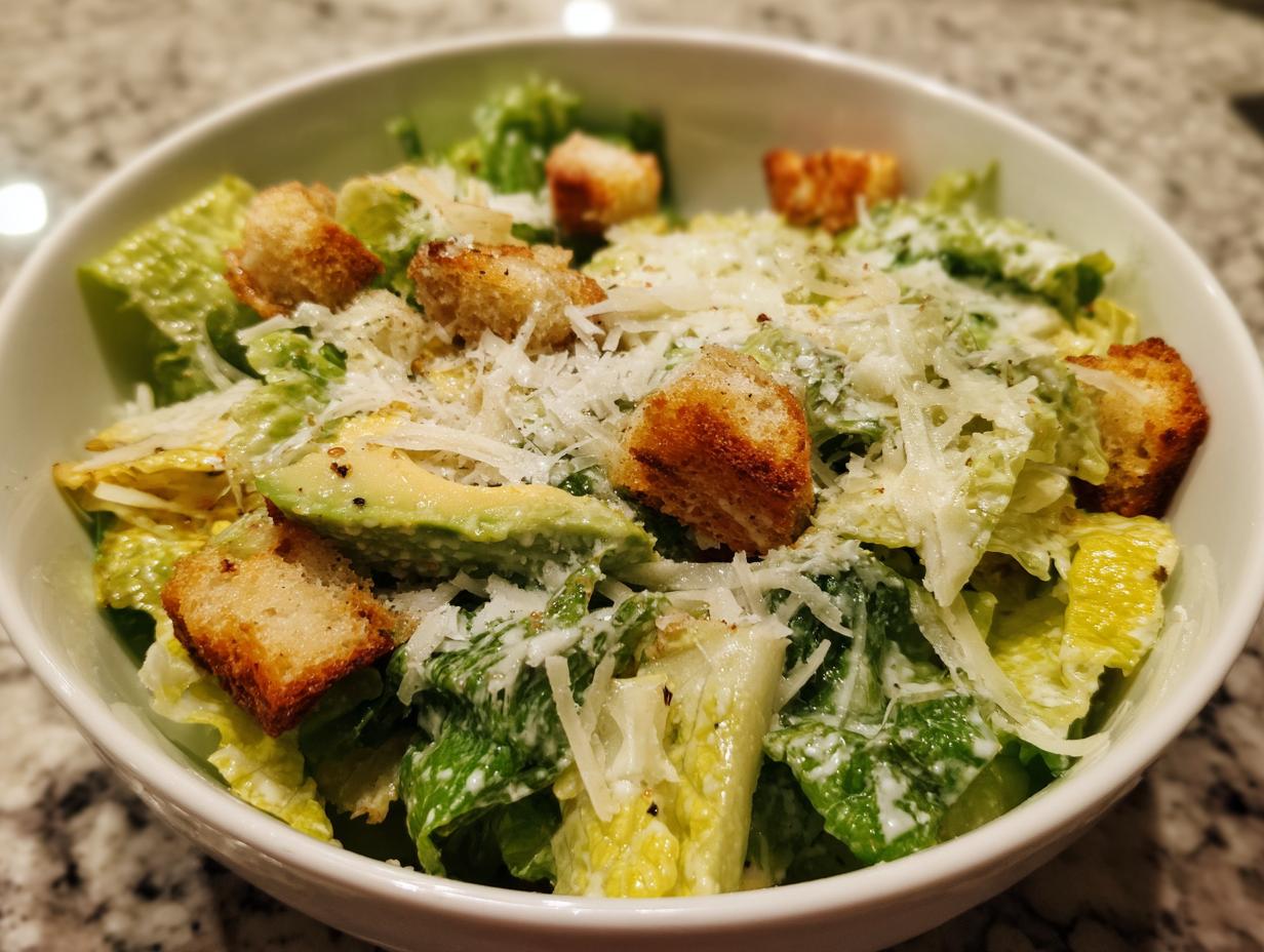 Avocado Caesar Salad