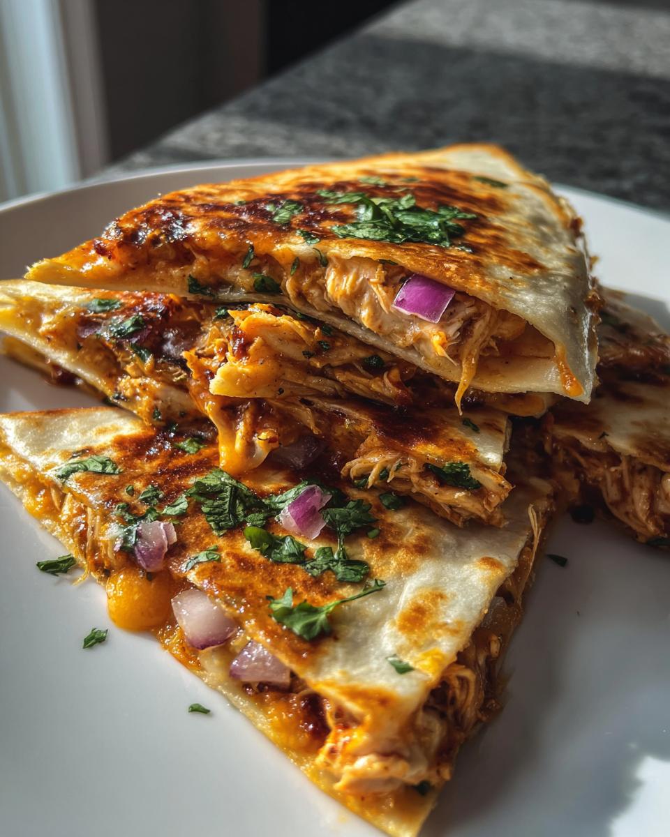Perfect BBQ Chicken Quesadillas Recipe for Cheesy Bliss 7 BBQ Chicken Quesadillas - detail 3