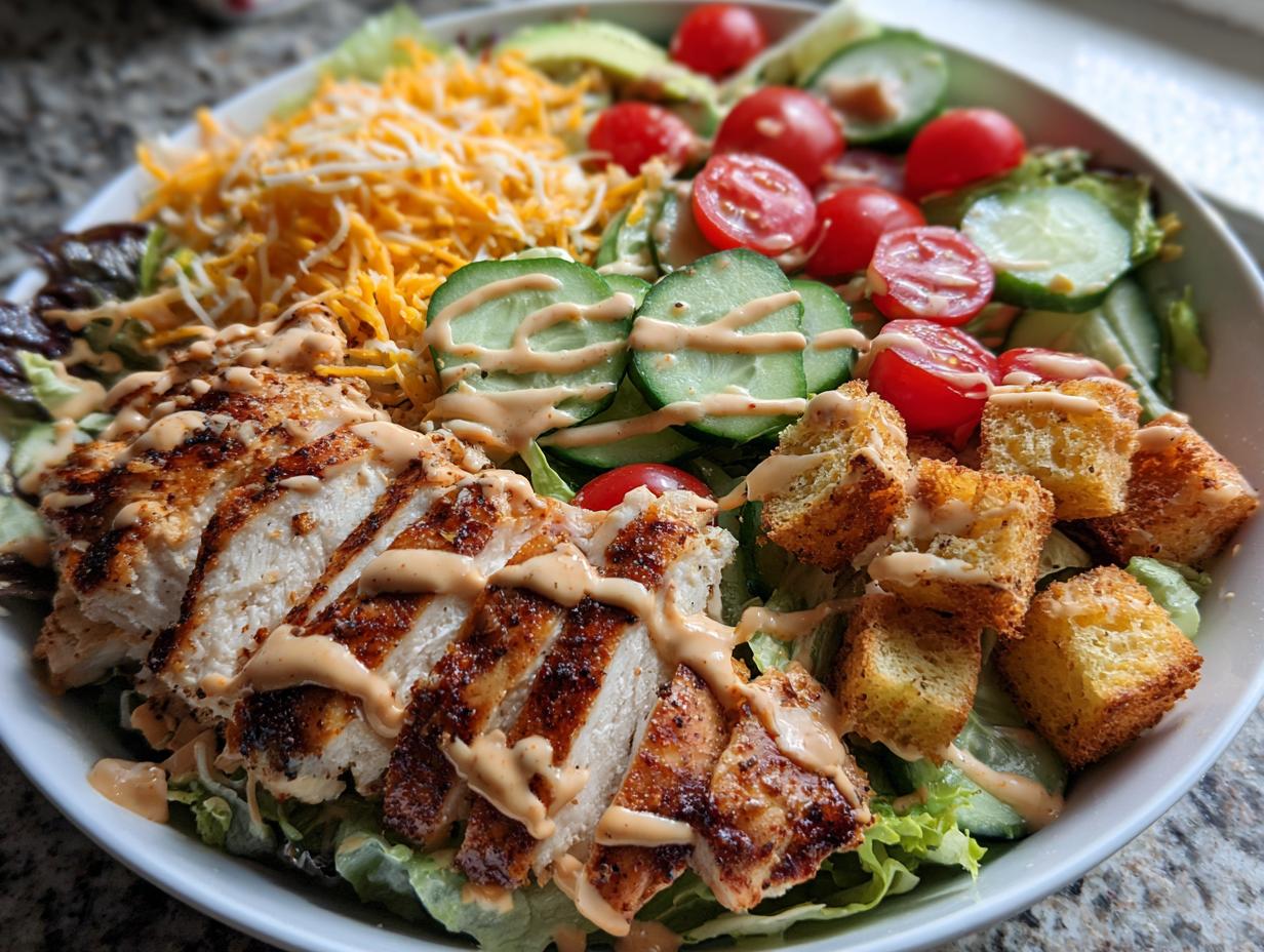 BBQ Ranch Grilled Chicken Salad