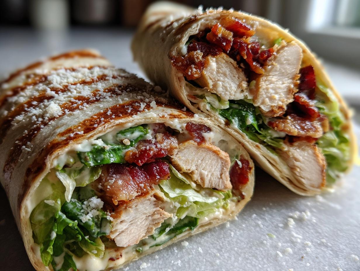 Bacon Chicken Caesar Wrap