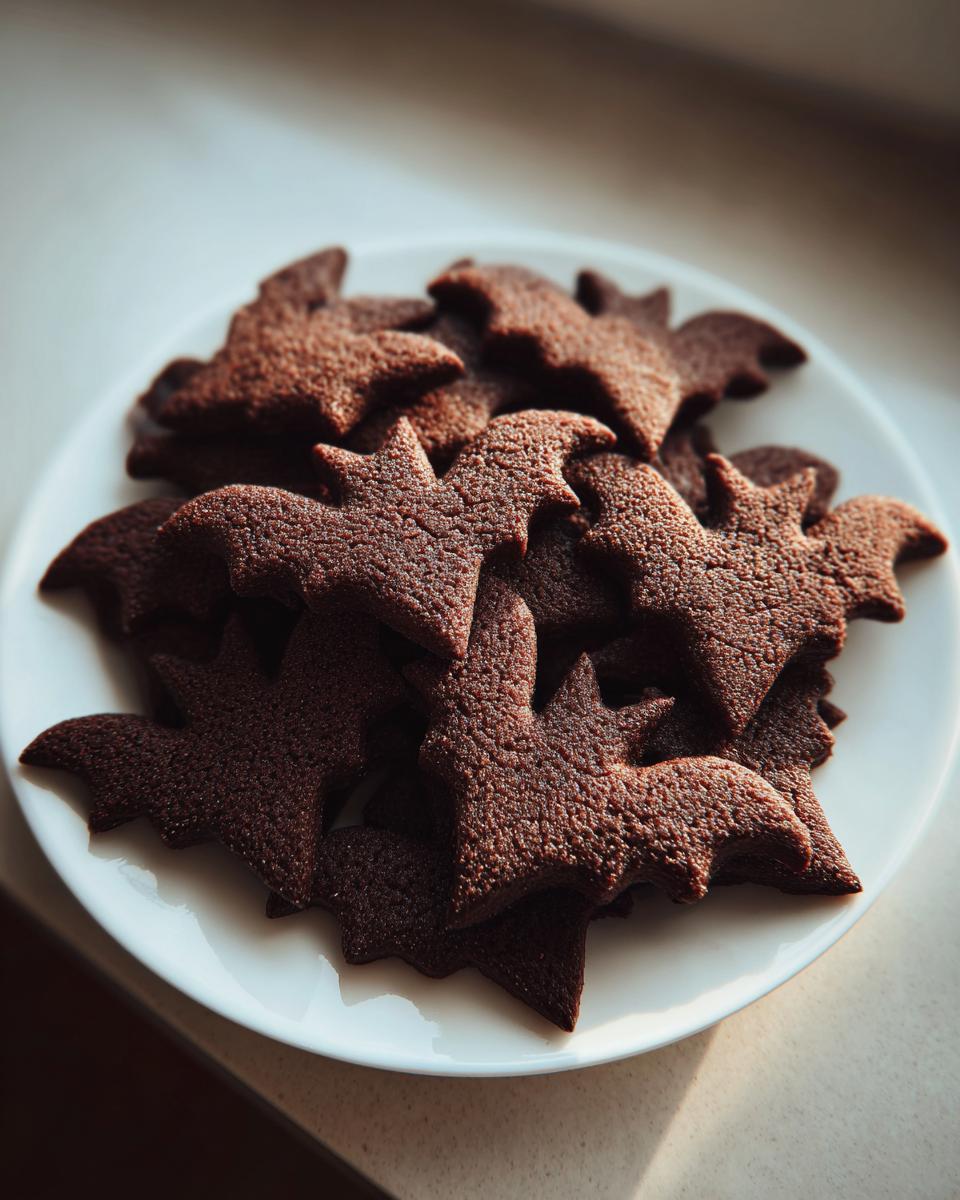 Creepy Chocolate Bat Silhouette Cookies in 8 Steps 6 Bat Silhouette Cookies - detail 1