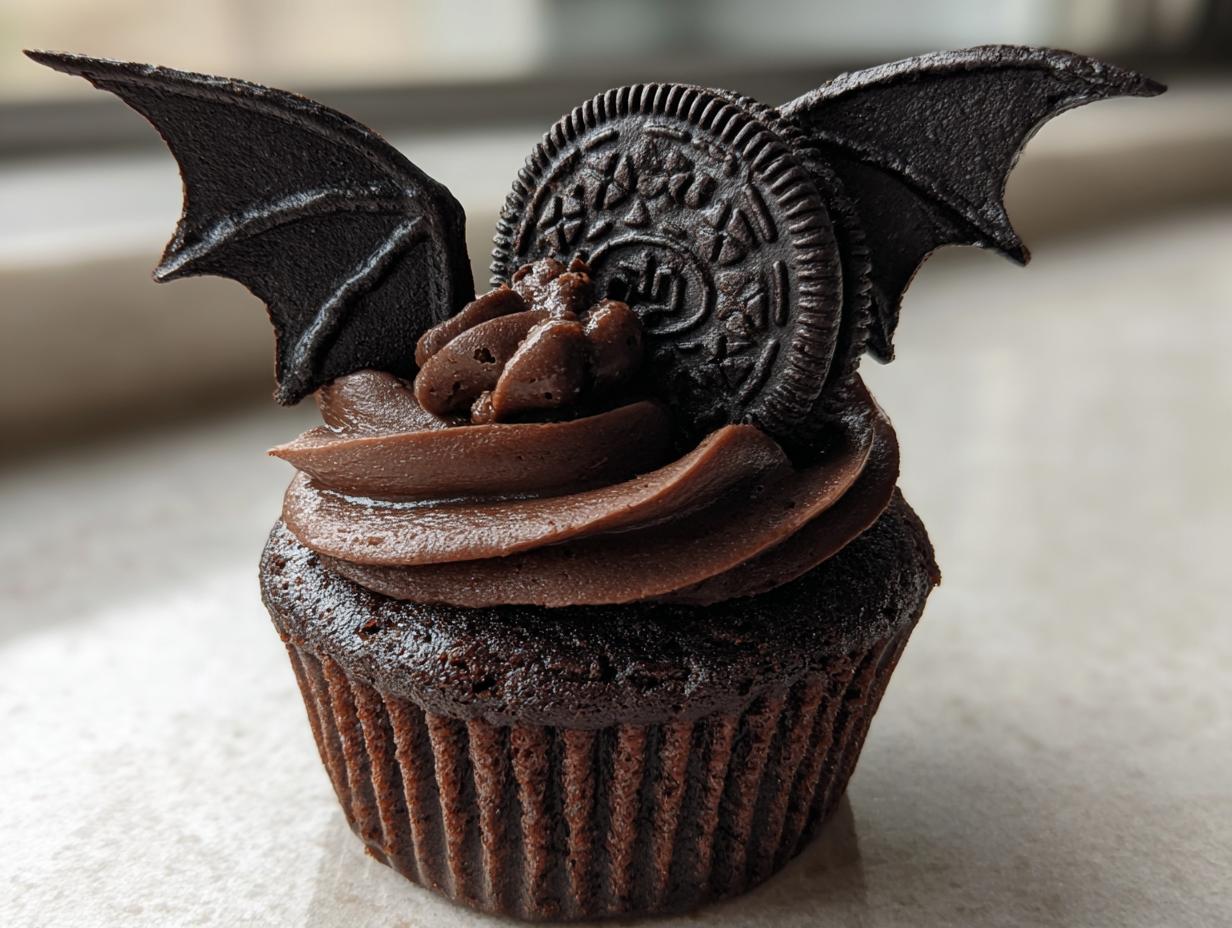 Bat Wing Cupcakes