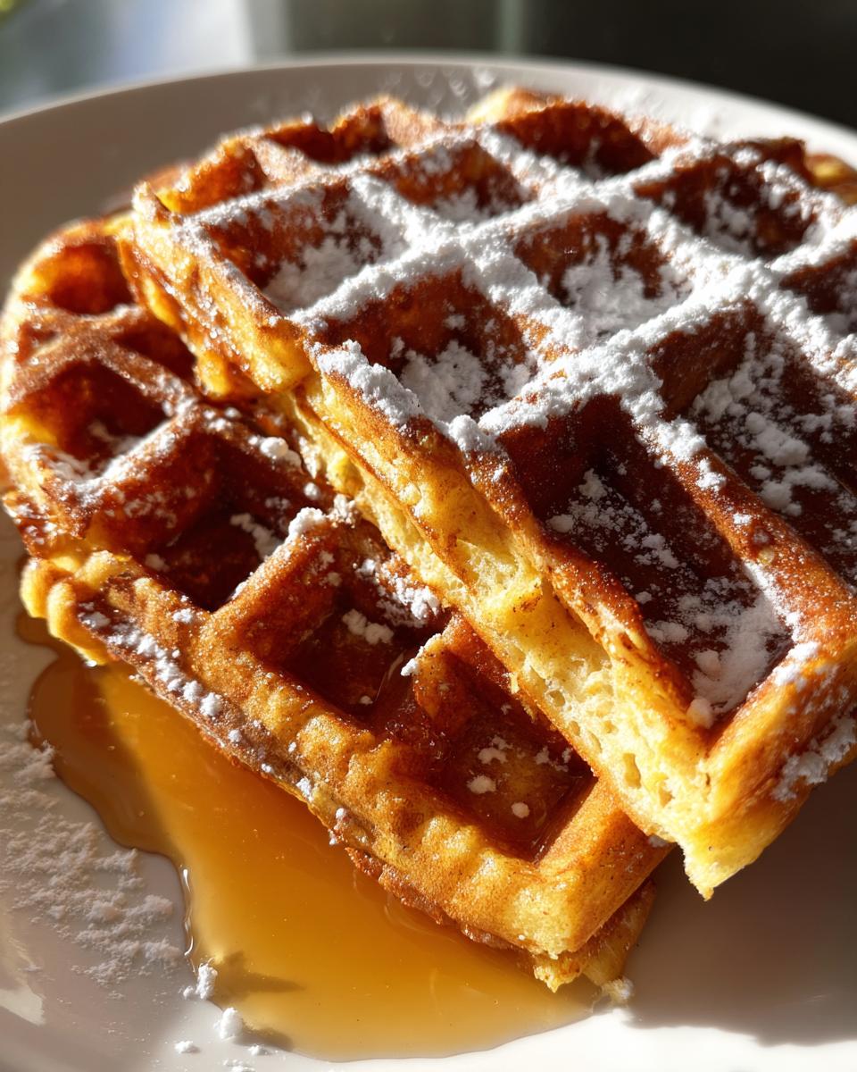 Belgian-Style Pumpkin Waffles - detail 2