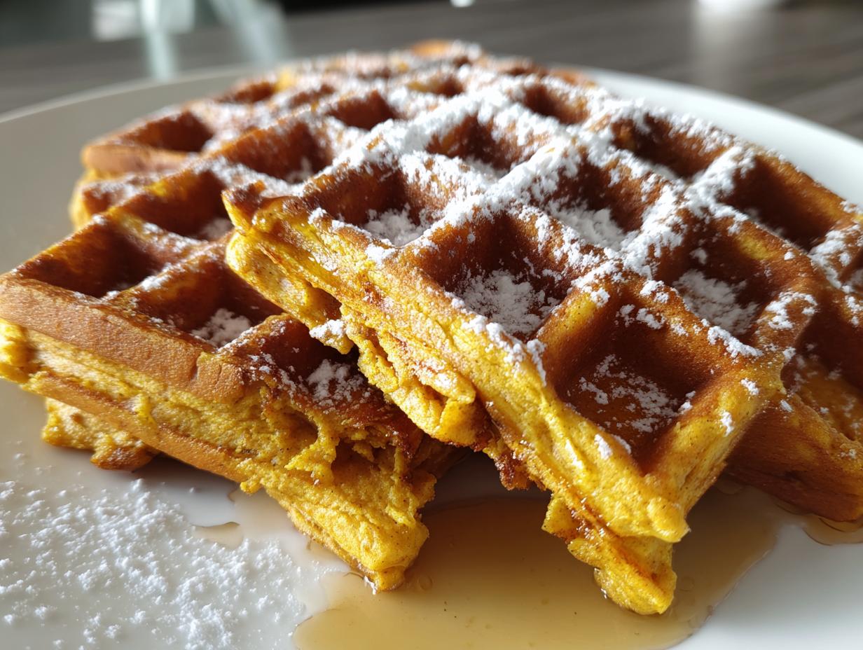 Belgian-Style Pumpkin Waffles