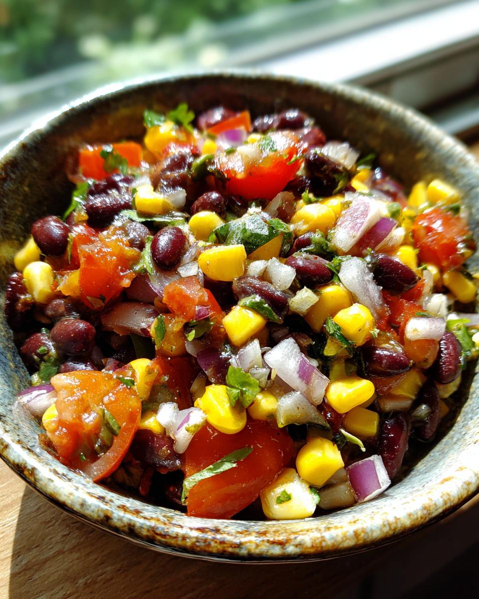 30-Minute Black Bean and Corn Salsa That Steals the Show 8 Black Bean and Corn Salsa - detail 3