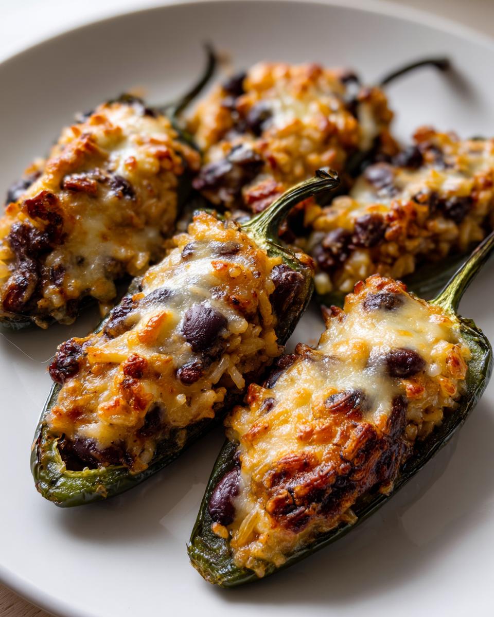 Spicy Black Bean and Rice Stuffed Jalapeños in Just 30 Minutes 5 Black Bean and Rice Stuffed Jalapeños - detail 2