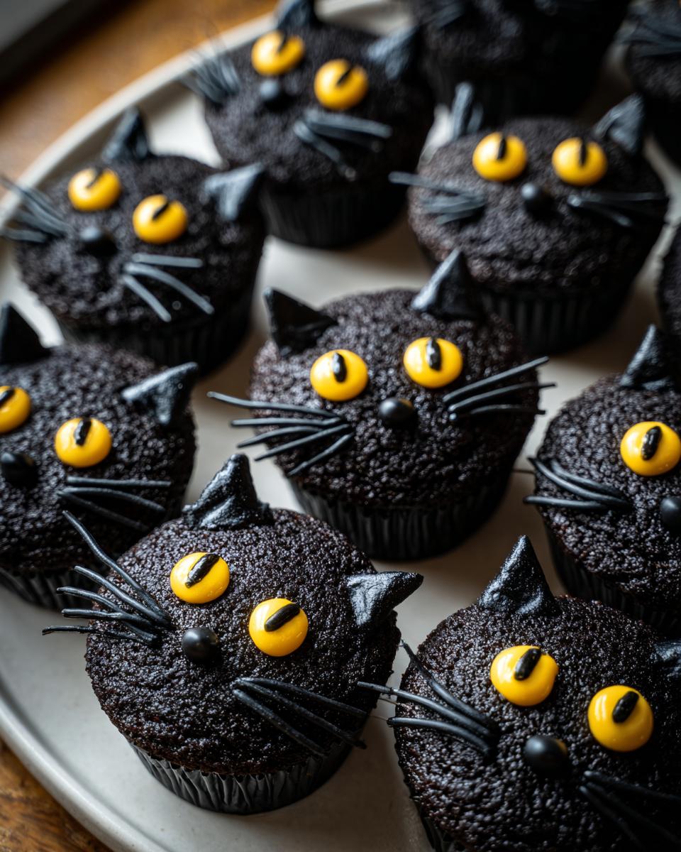 Black Cat Cupcakes - detail 2