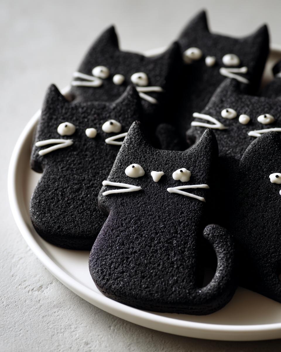 10 Magical Black Cat Sugar Cookies Your Halloween Needs 6 Black Cat Sugar Cookies - detail 1