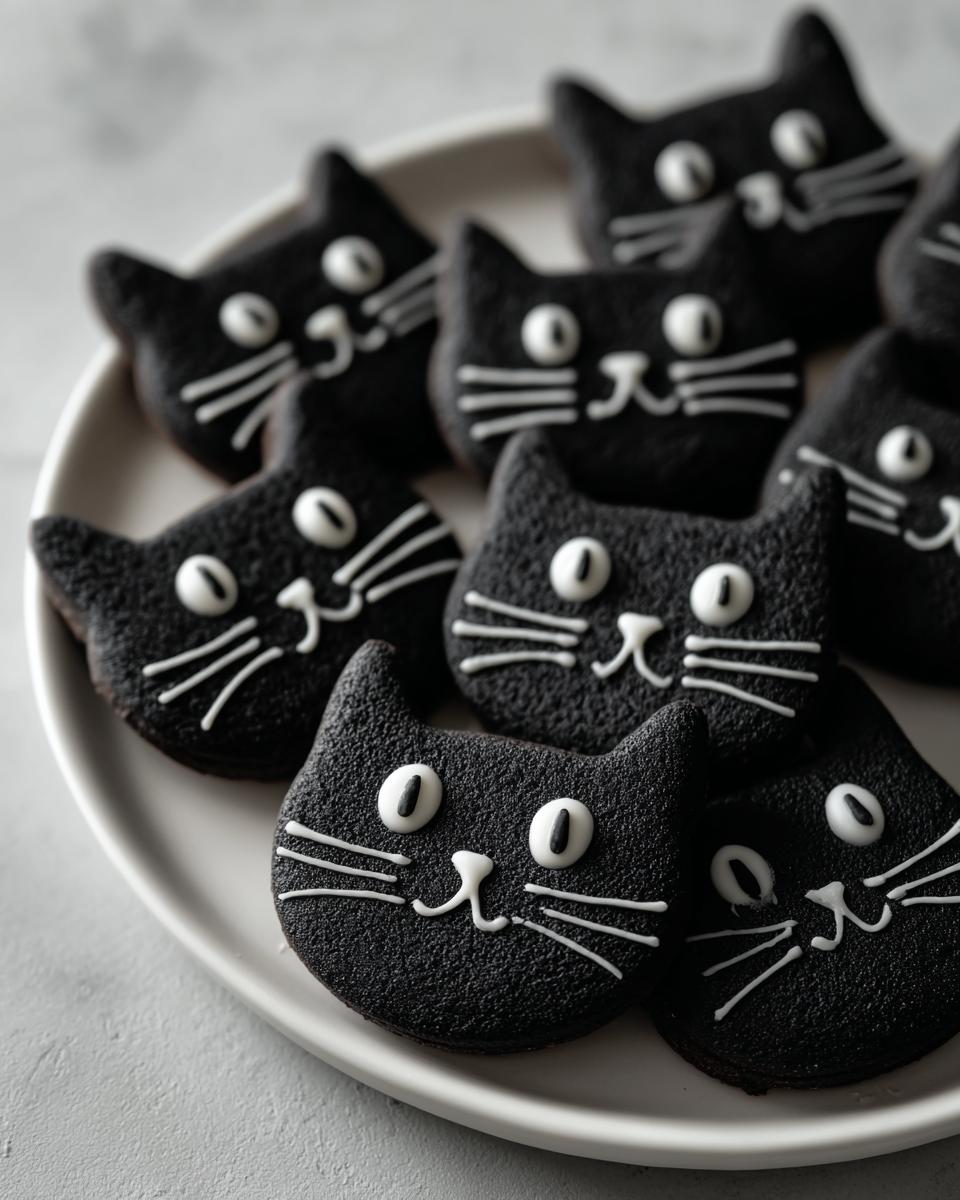 10 Magical Black Cat Sugar Cookies Your Halloween Needs 7 Black Cat Sugar Cookies - detail 2