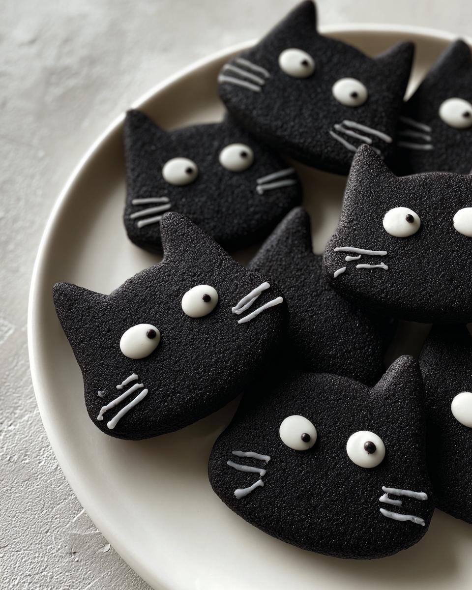 10 Magical Black Cat Sugar Cookies Your Halloween Needs 8 Black Cat Sugar Cookies - detail 3