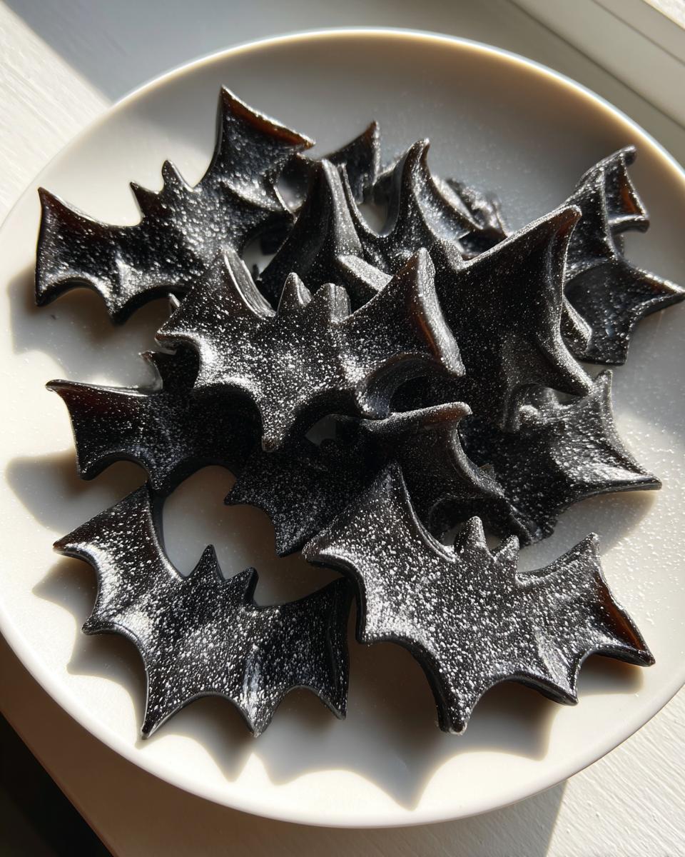 Spooky 15-Minute Black Licorice Bats Kids Love 6 Black Licorice Bats - detail 1