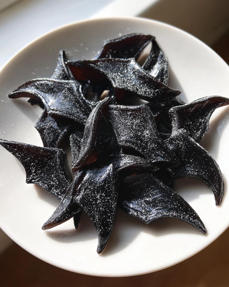 Spooky 15-Minute Black Licorice Bats Kids Love 7 Black Licorice Bats - detail 2