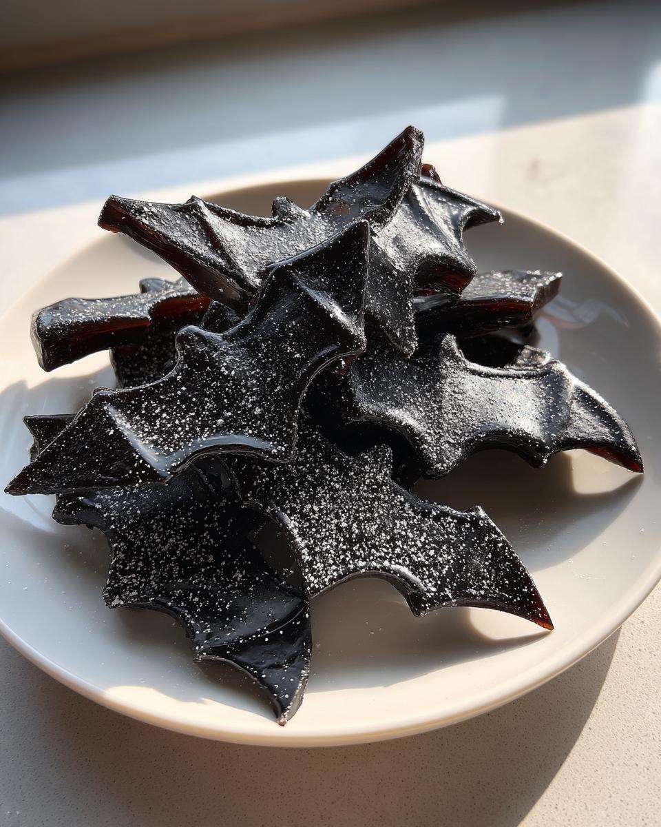 Spooky 15-Minute Black Licorice Bats Kids Love 8 Black Licorice Bats - detail 3