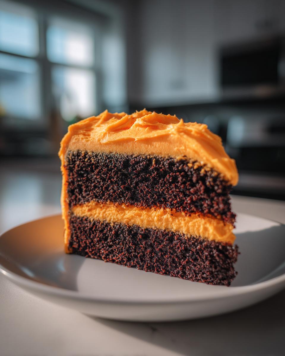 Bold 48-Hour Black Velvet Cake with Orange Buttercream Bliss 6 Black Velvet Cake with Orange Buttercream - detail 1