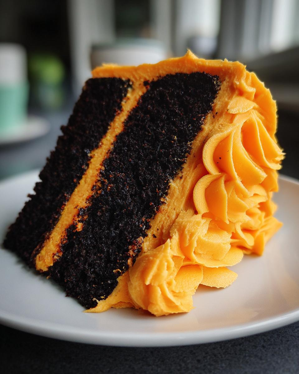 Bold 48-Hour Black Velvet Cake with Orange Buttercream Bliss 9 Black Velvet Cake with Orange Buttercream - detail 4