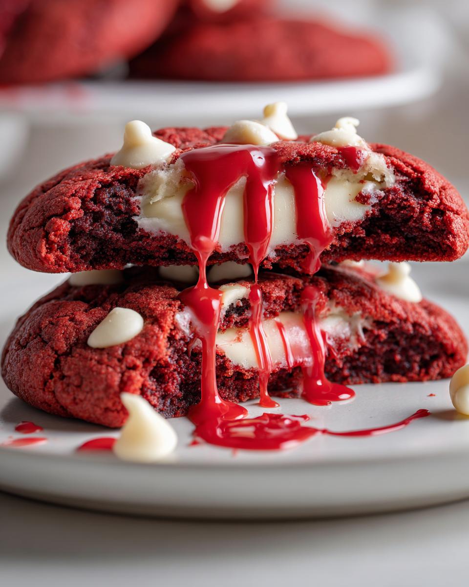 Spooky Blood Drip Red Velvet Cookies in 20 Minutes 7 Blood Drip Red Velvet Cookies - detail 2