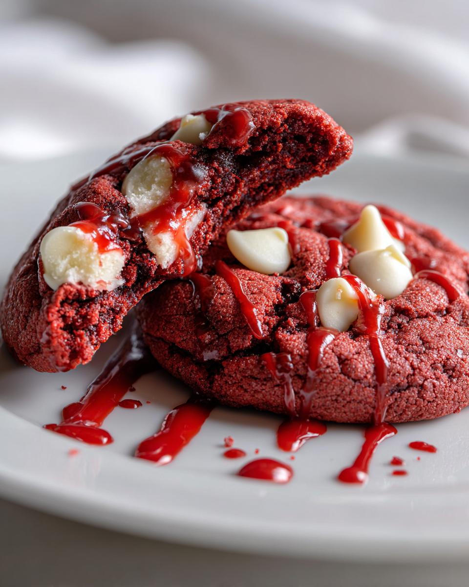 Spooky Blood Drip Red Velvet Cookies in 20 Minutes 8 Blood Drip Red Velvet Cookies - detail 3