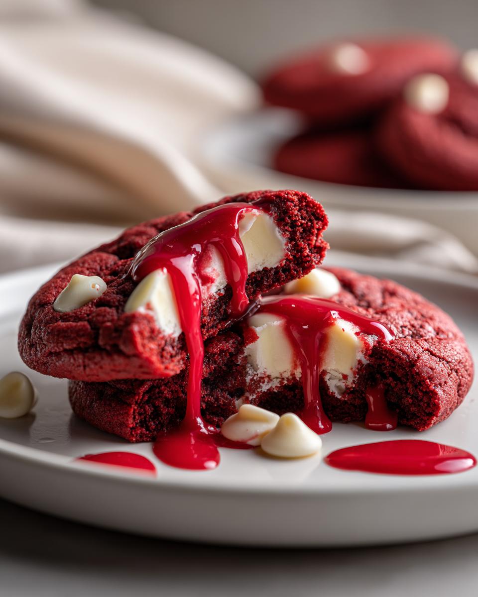 Spooky Blood Drip Red Velvet Cookies in 20 Minutes 9 Blood Drip Red Velvet Cookies - detail 4