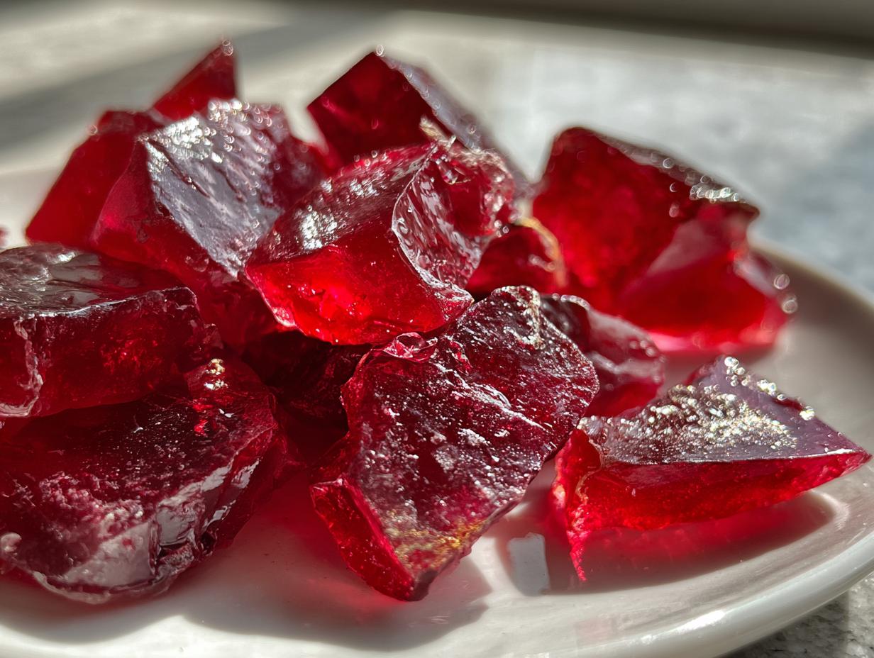Blood-Red Cinnamon Hard Candy
