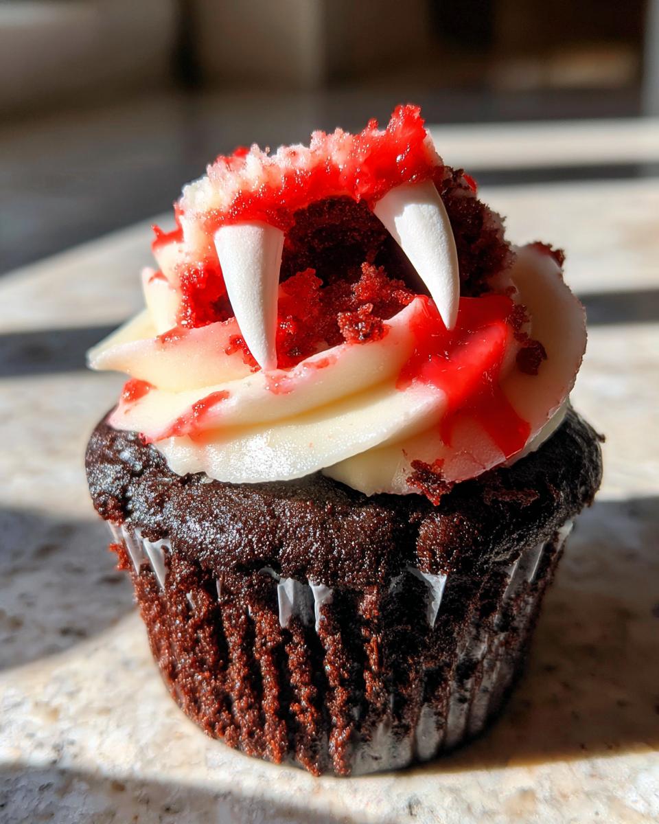 18 Spooky Bloody Vampire Bite Cupcakes That Astonish at Halloween 5 Bloody Vampire Bite Cupcakes - detail 1