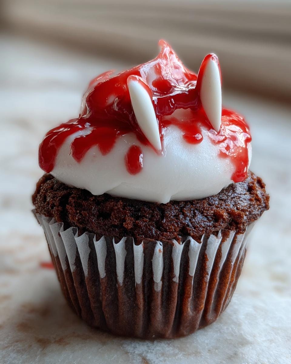 18 Spooky Bloody Vampire Bite Cupcakes That Astonish at Halloween 7 Bloody Vampire Bite Cupcakes - detail 3