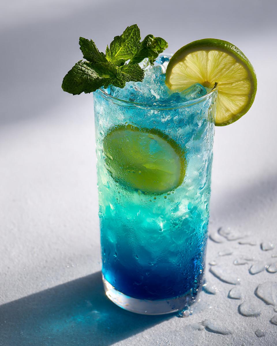 Blue Curaçao Mocktail - detail 1