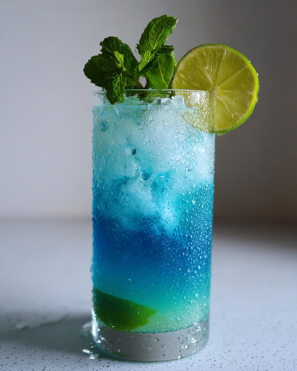 Blue Curaçao Mocktail - detail 2